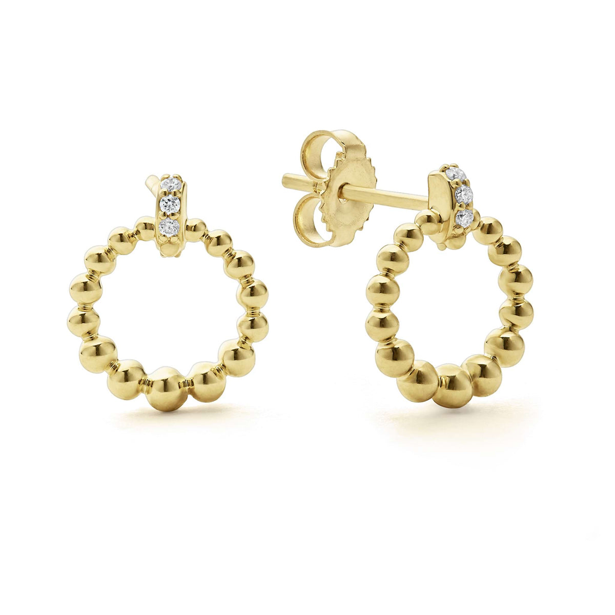 Petite Diamante Stud in Gold main image 1