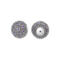 A LAGOS.com exclusive. Amethyst gemstones with sterling silver beading form these versatile earring backs. Wear this back with any LAGOS stud earring front.