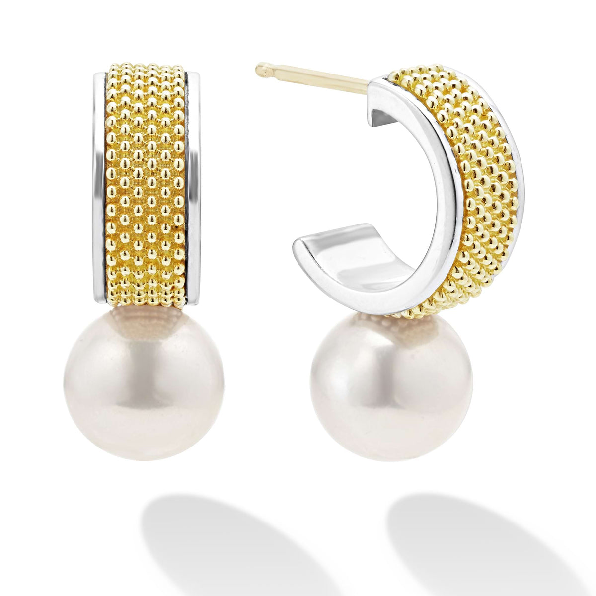 Laguna Pearl Hoop Earrings