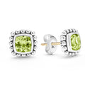 Rittenhouse Sterling Silver Cushion-Cut Peridot Stud Earrings