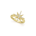 18K Gold Petite Diamond Star Ring