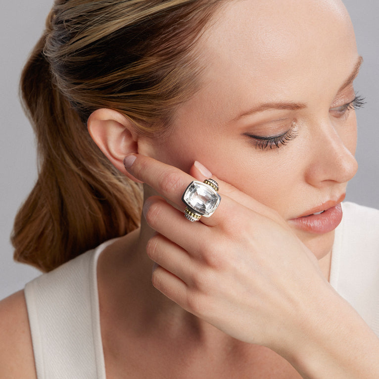 Rittenhouse Small White Topaz Statement Ring