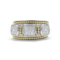 Rittenhouse Two-Tone Diamond Stacking Rings