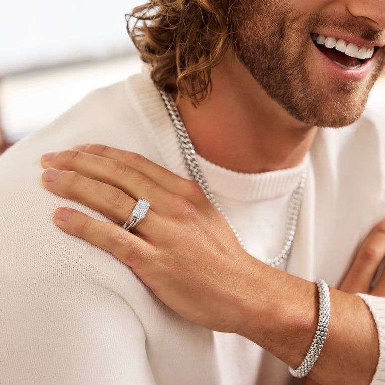 Anthem Two-Tone Octagon Diamond Ring