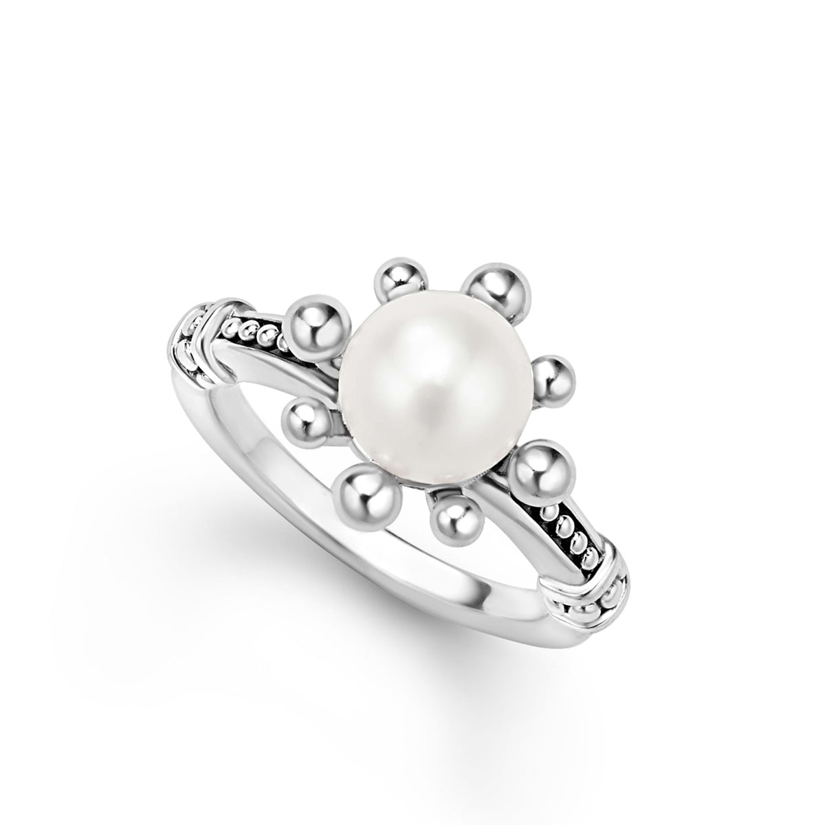 Sterling Silver Fleur Pearl Ring | LAGOS Jewelry