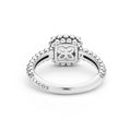 Back view of the Sterling Silver Cushion-Cut White Topaz Ring