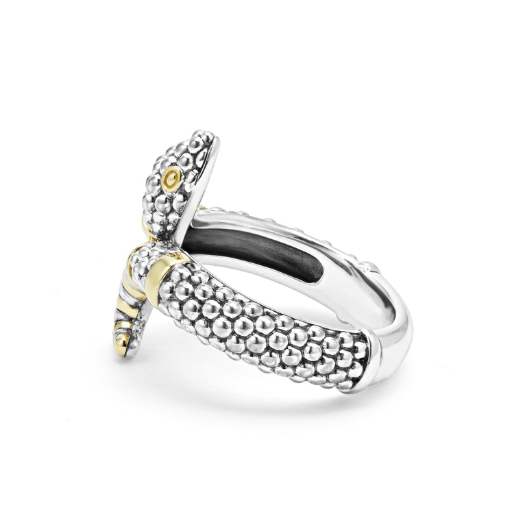 two tone snake ring