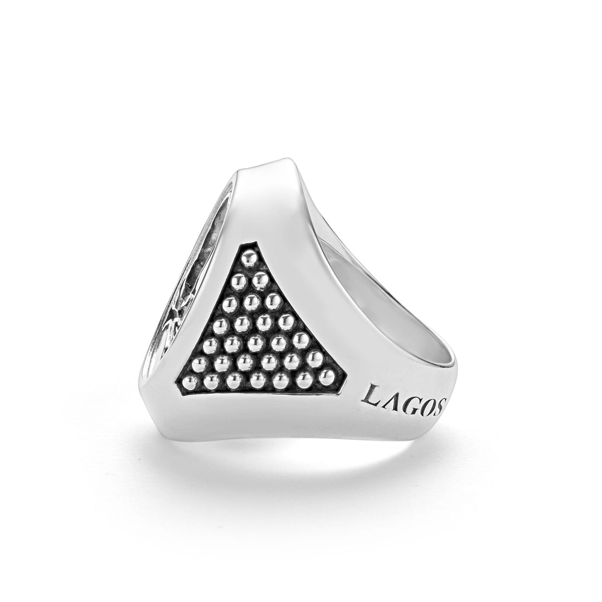 Silver Skull Signet Ring | LAGOS Jewelry