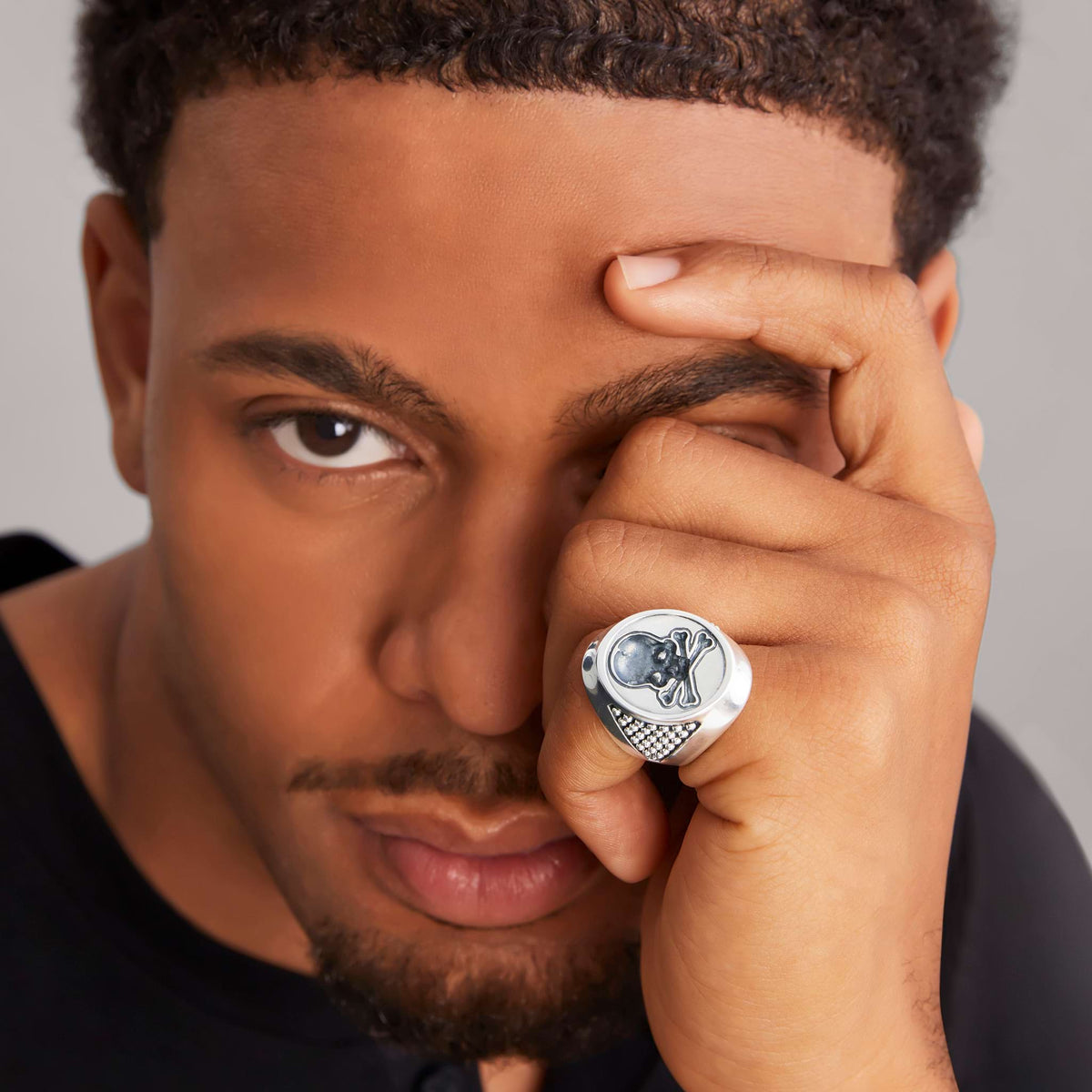 Silver Skull Signet Ring | LAGOS Jewelry