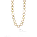 Caviar Gold Grey Agate and 18K Gold Caviar Link Necklace