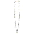 Caviar Gold 18K Gold Diamond and Sapphire Star of David Pendant Necklace