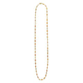 Caviar Gold 18K Gold Orange Sapphire and Diamond Station Necklace