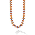 18K Gold Citrine & Sapphire Roundel Necklace