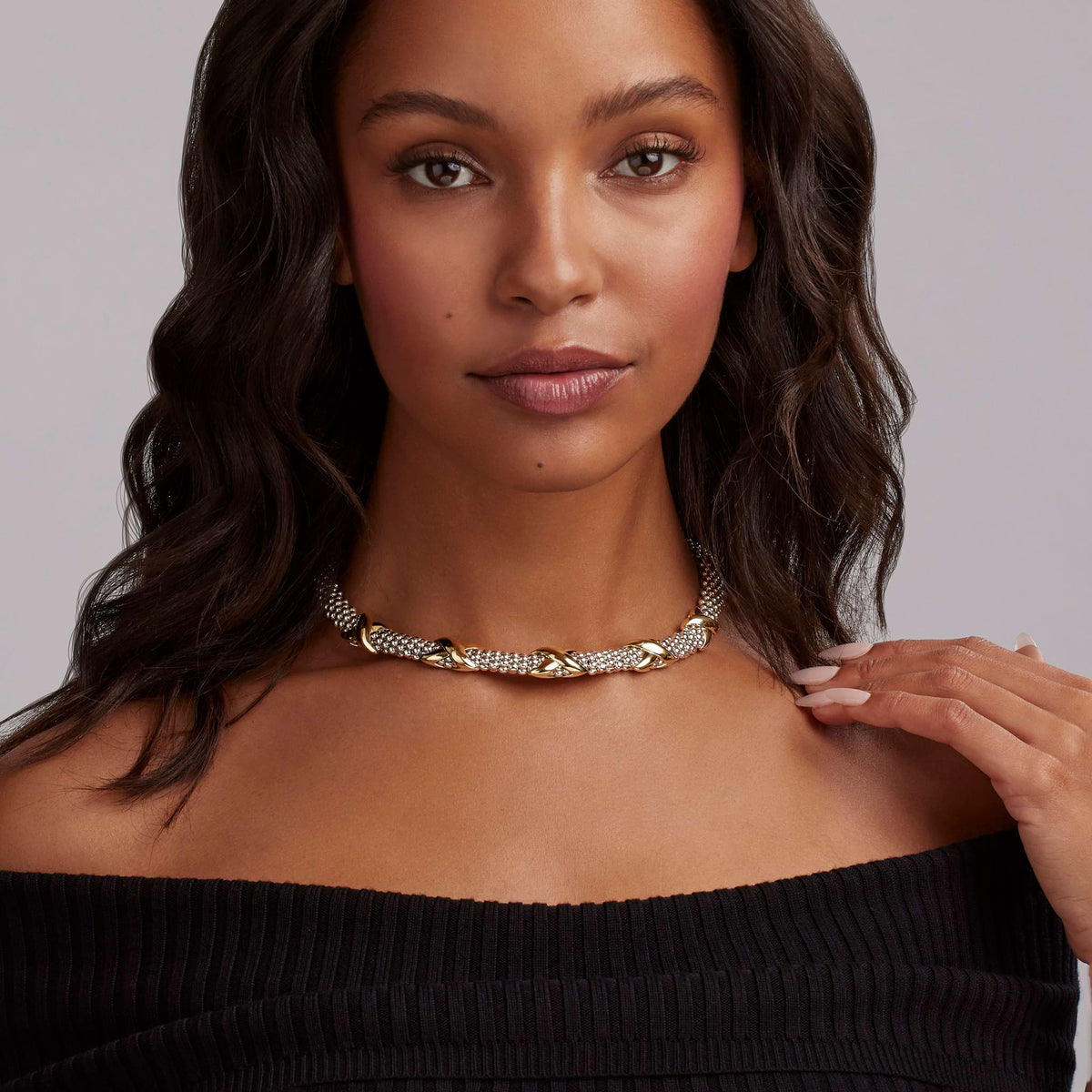 Five Station X Caviar Necklace | LAGOS Jewelry
