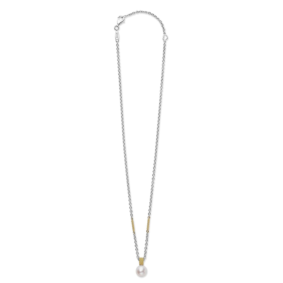 Discover the Two-Tone Caviar Pearl Pendant Necklace at LAGOS