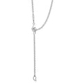 Spring ring clasp on the Sterling Silver Cushion-Cut White Topaz Pendant Necklace