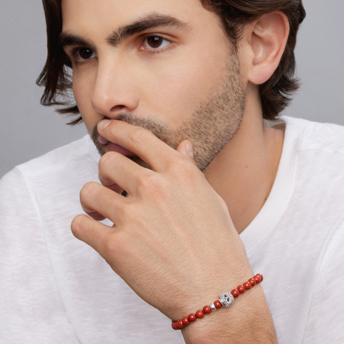 Red Jasper Skull Bracelet | LAGOS Jewelry