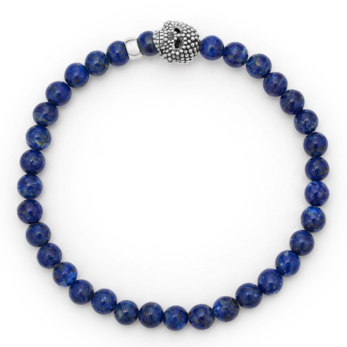 Lapis Caviar Skull Bracelet | LAGOS Jewelry