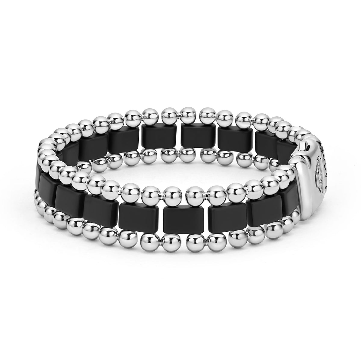 Matte Black Ceramic Link Bracelet | LAGOS Jewelry