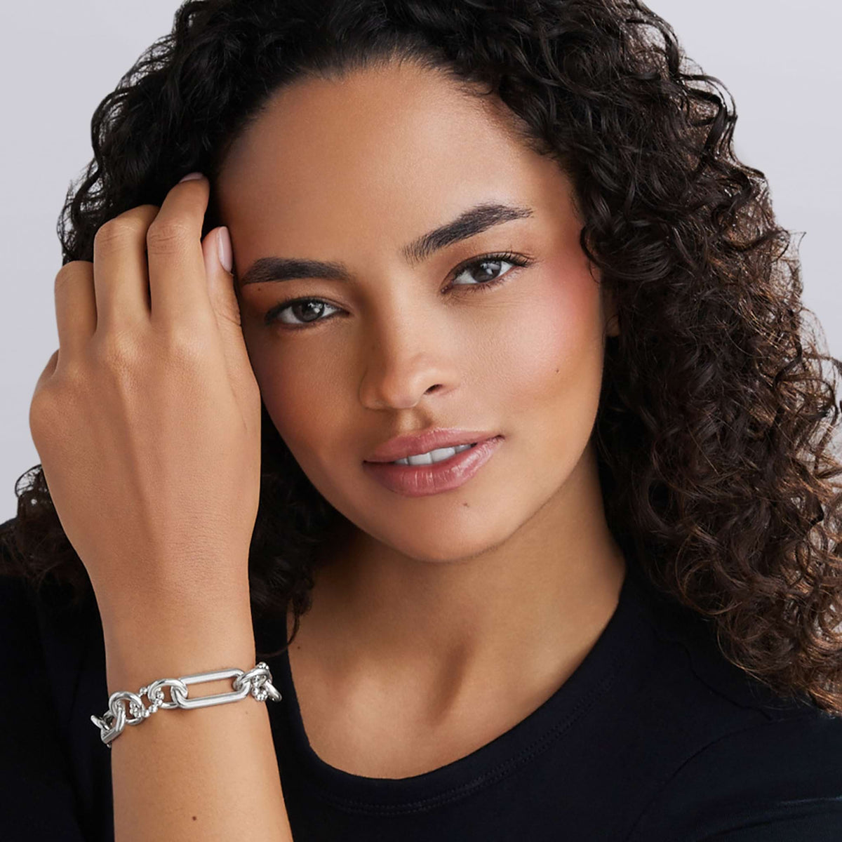 Signature Caviar Sterling Silver Link Bracelet | 15mm – LAGOS