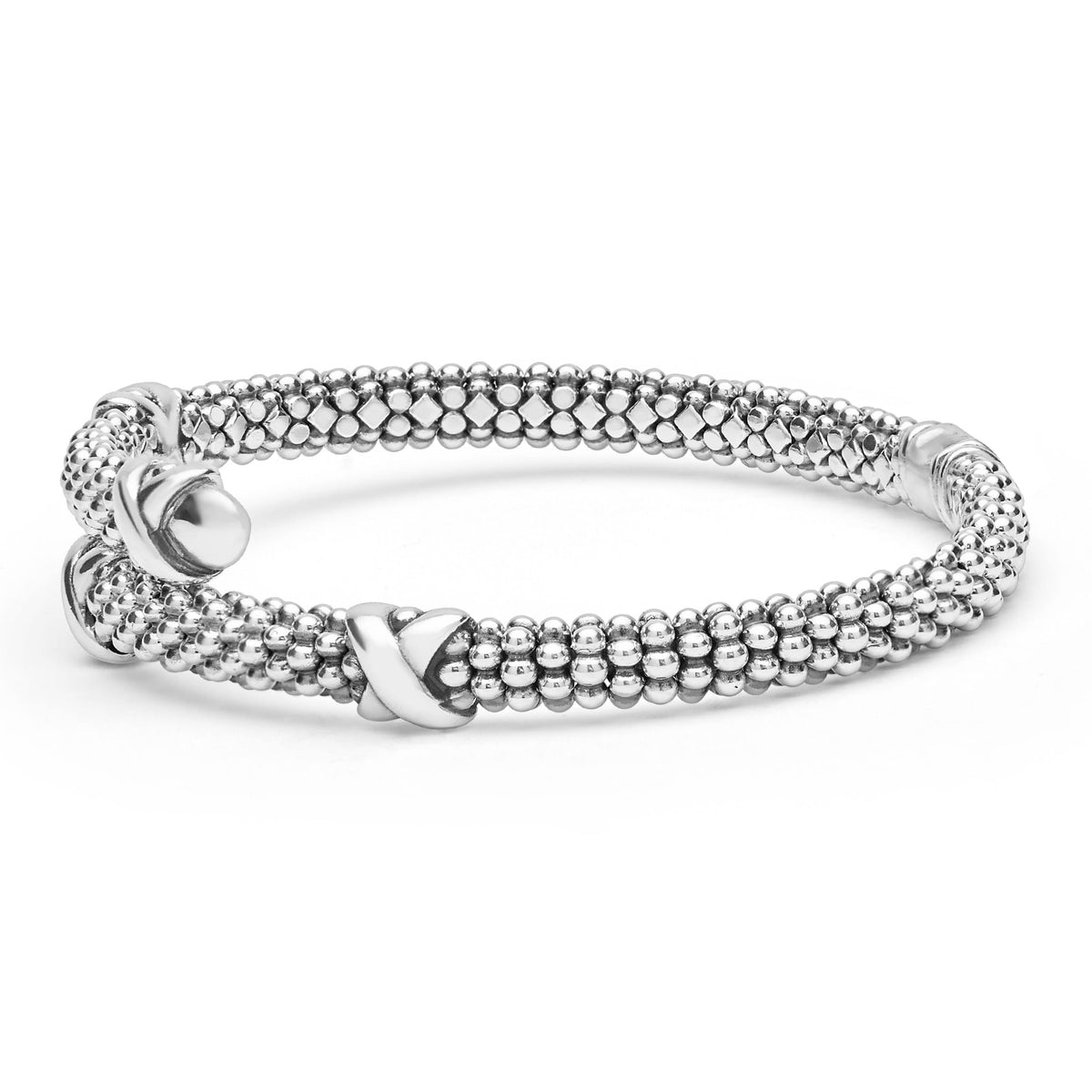 Silver X Station Versa Bypass Bracelet 5mm | LAGOS Jewelry