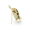 Rare Wonders 18K Gold Maw Sit Sit and Onyx Beetle Pin
