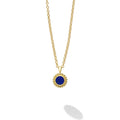 Covet 18K Gold Lapis Pendant Necklace