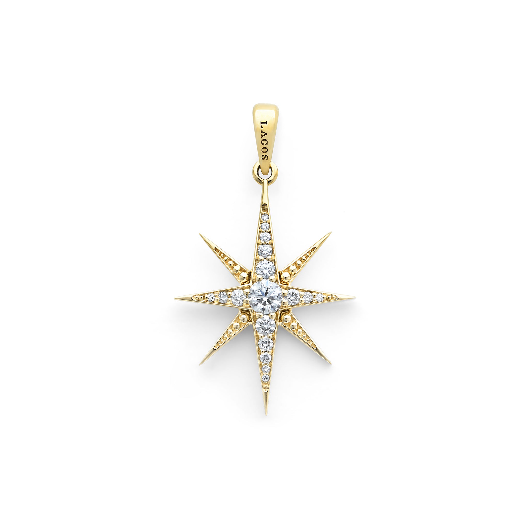 North Star 18K North Start Diamond Pendant