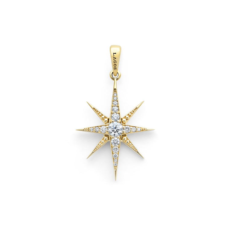 North Star 18K North Start Diamond Pendant