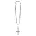 Signature Caviar Caviar Beaded Cross Pendant Necklace