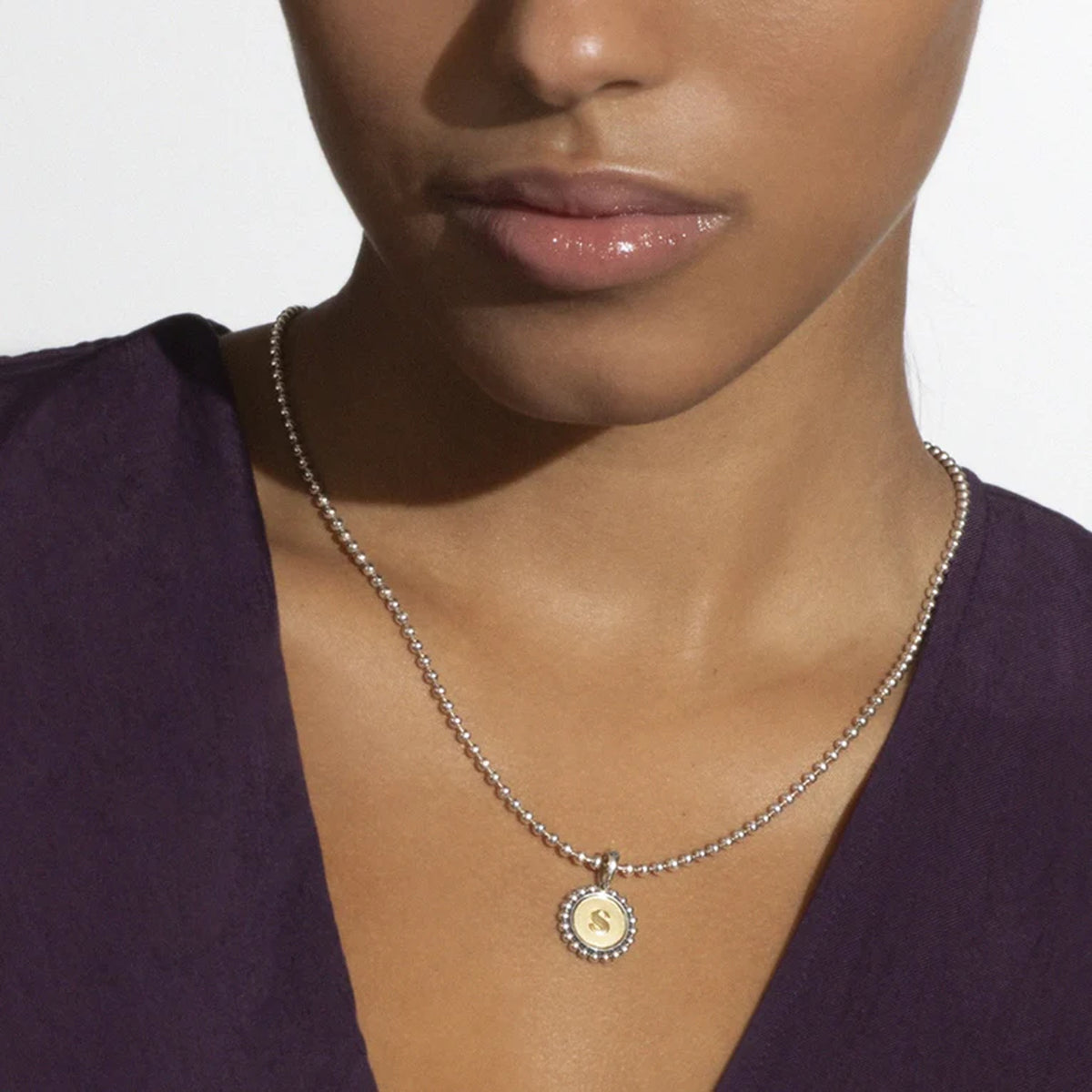 J Initial Charm Necklace LAGOS Jewelry