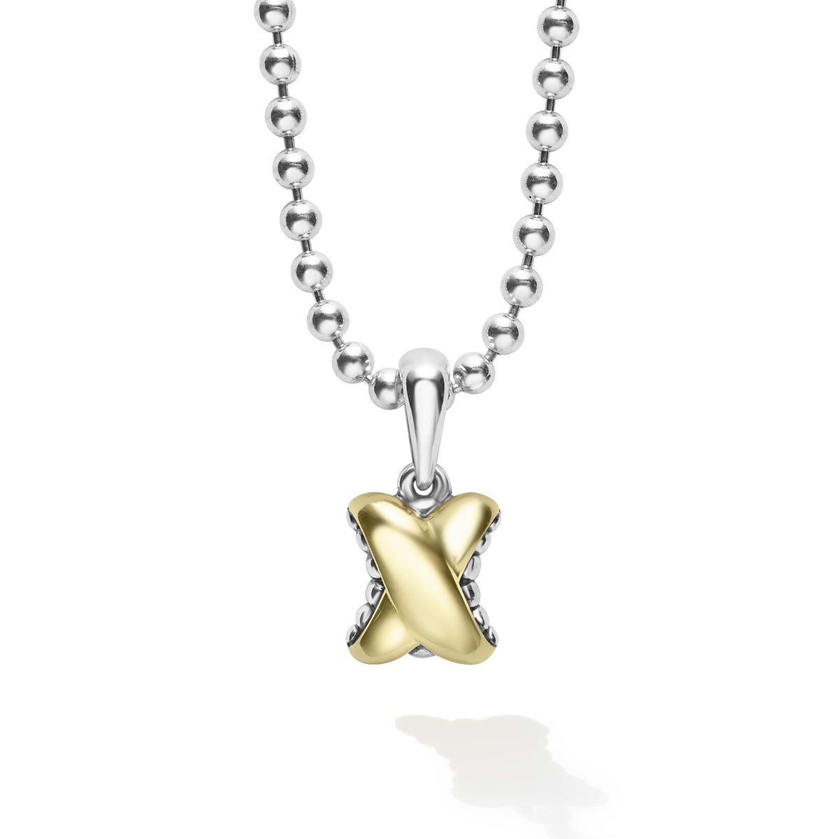 Two-Tone X Pendant Necklace | LAGOS Jewelry