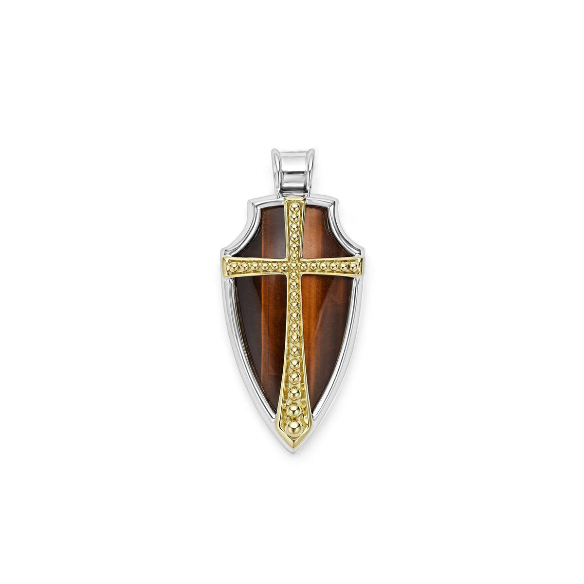 Tiger Eye Shield Amulet | LAGOS Jewelry