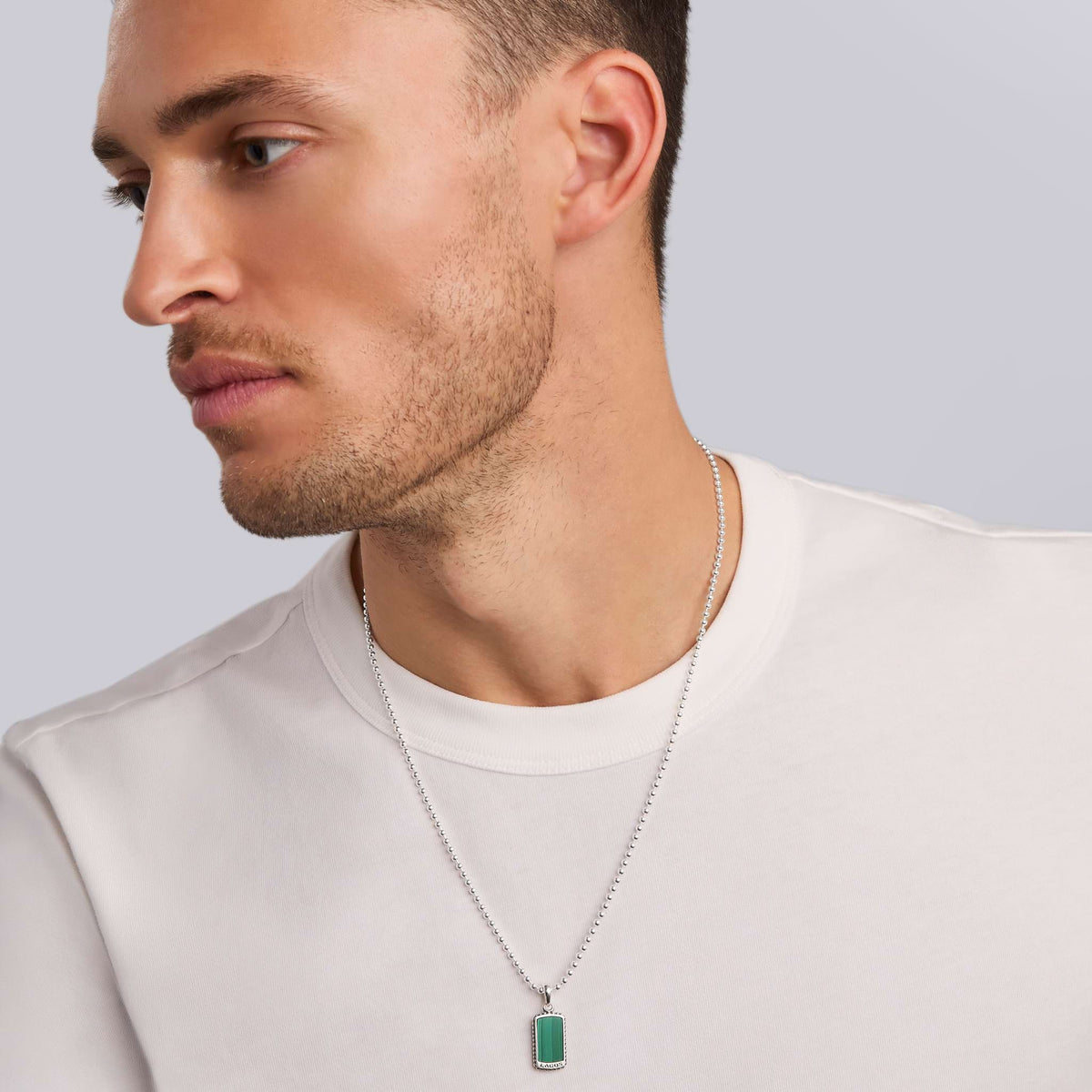 Malachite Tag Amulet | LAGOS Jewelry