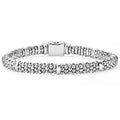 Smart Caviar Infinite Caviar Beaded Watch Bracelet Gift Set featuring a silver-tone, multi-strand beaded bracelet with a textured, rope-like appearance and a rectangular clasp.
