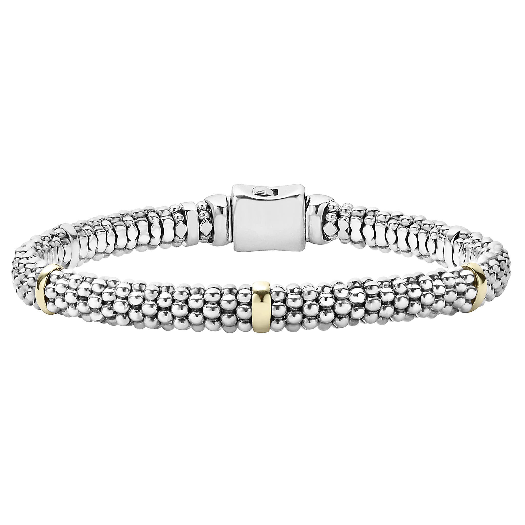 Signature Caviar Two-Tone Caviar Diamond Bracelet Gift Set
