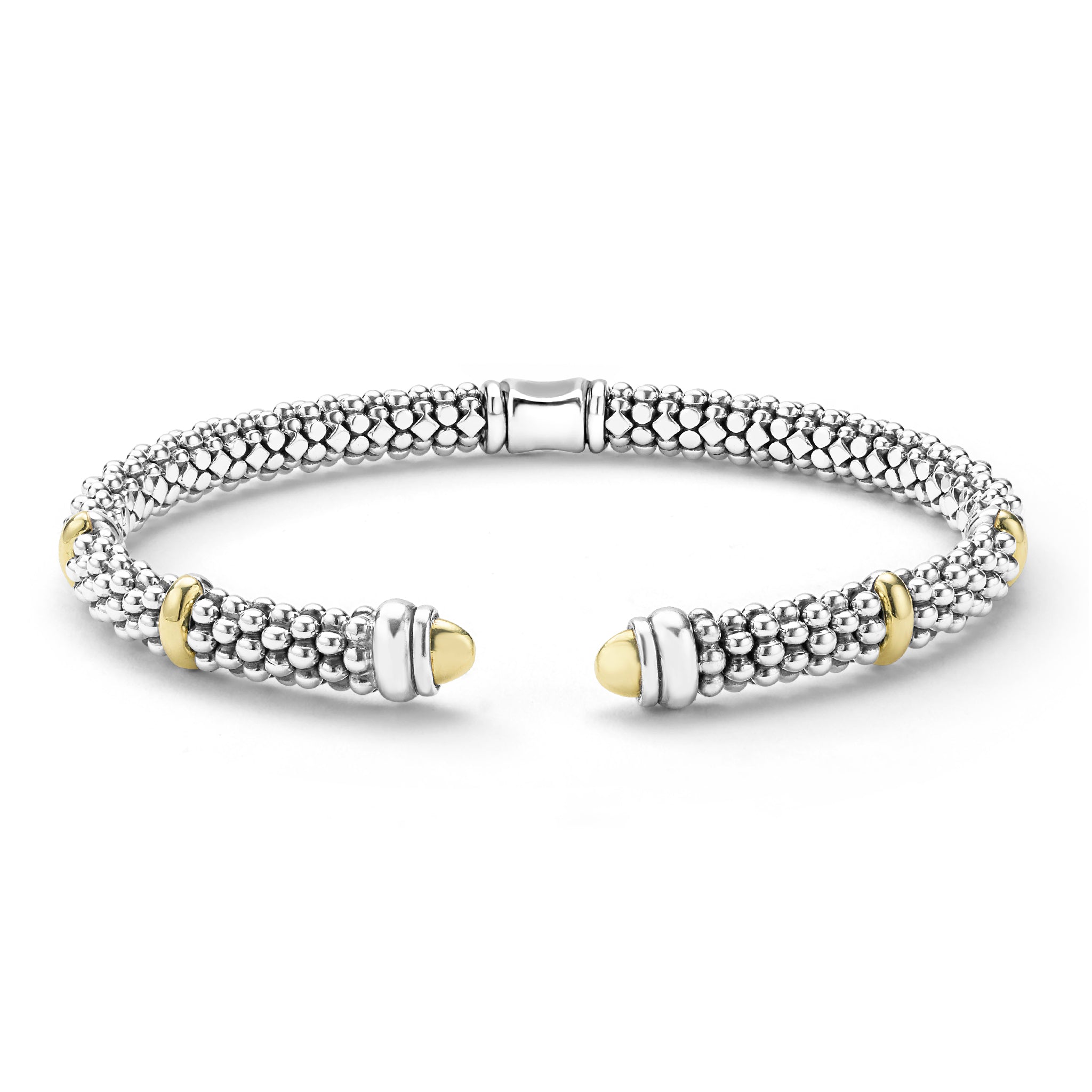 Signature Caviar Two-Tone Caviar Diamond Bracelet Gift Set