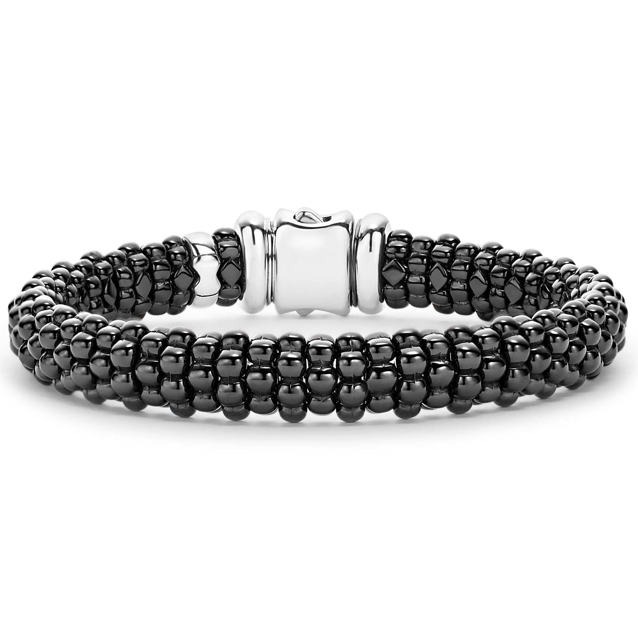 Black Caviar Black Ceramic Caviar Beaded Bracelet Gift Set