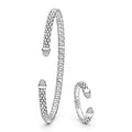 Signature Caviar Sterling Silver Diamond Mini Versa Ring & Bracelet Gift Set