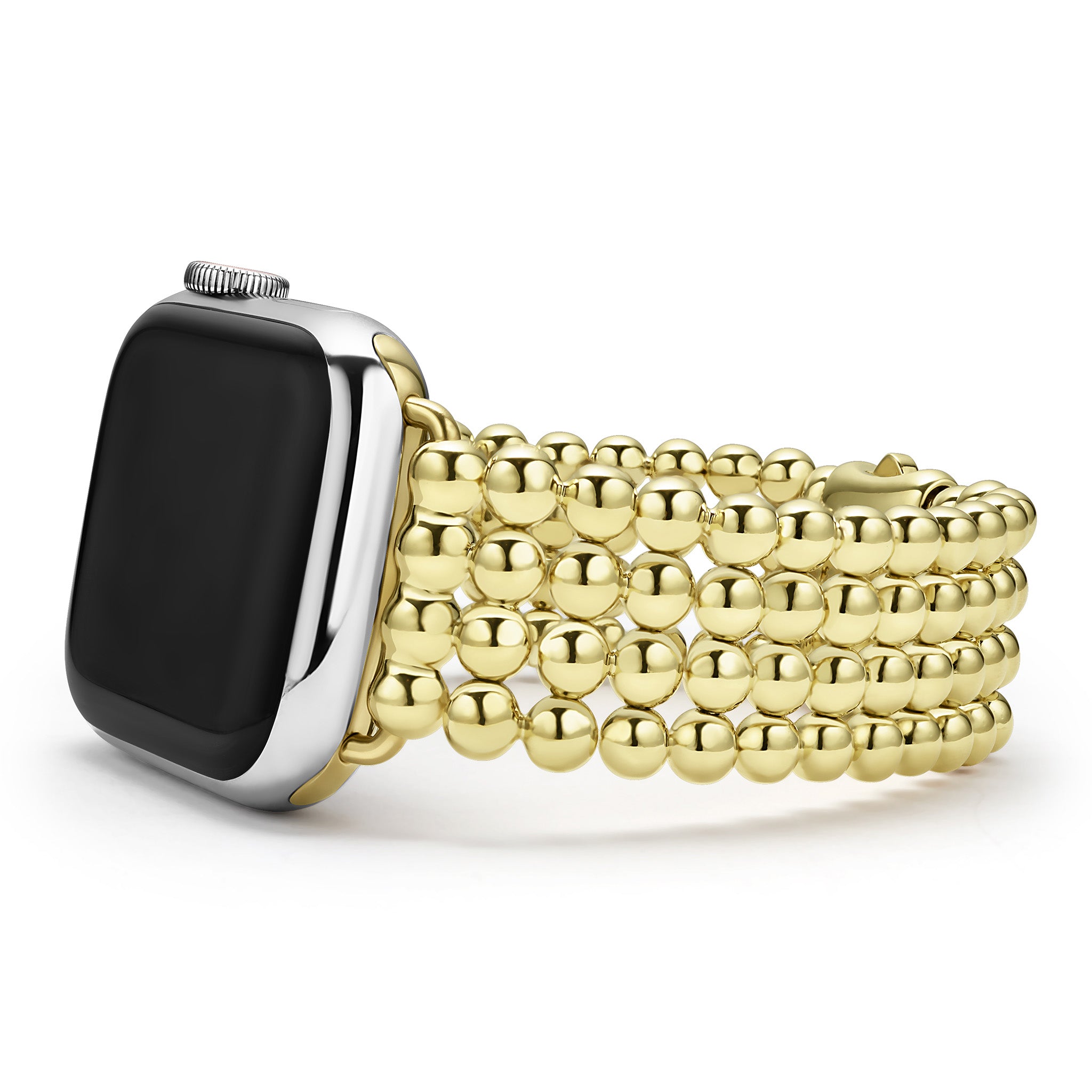 Created exclusively for your Apple Watch®, this watch bracelet is crafted from 18K gold Caviar beading. Watch face sold separately.