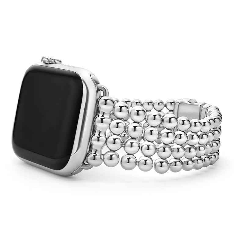 Created exclusively for your Apple Watch®, this watch bracelet is crafted from stainless steel Caviar beading. Watch face sold separately.