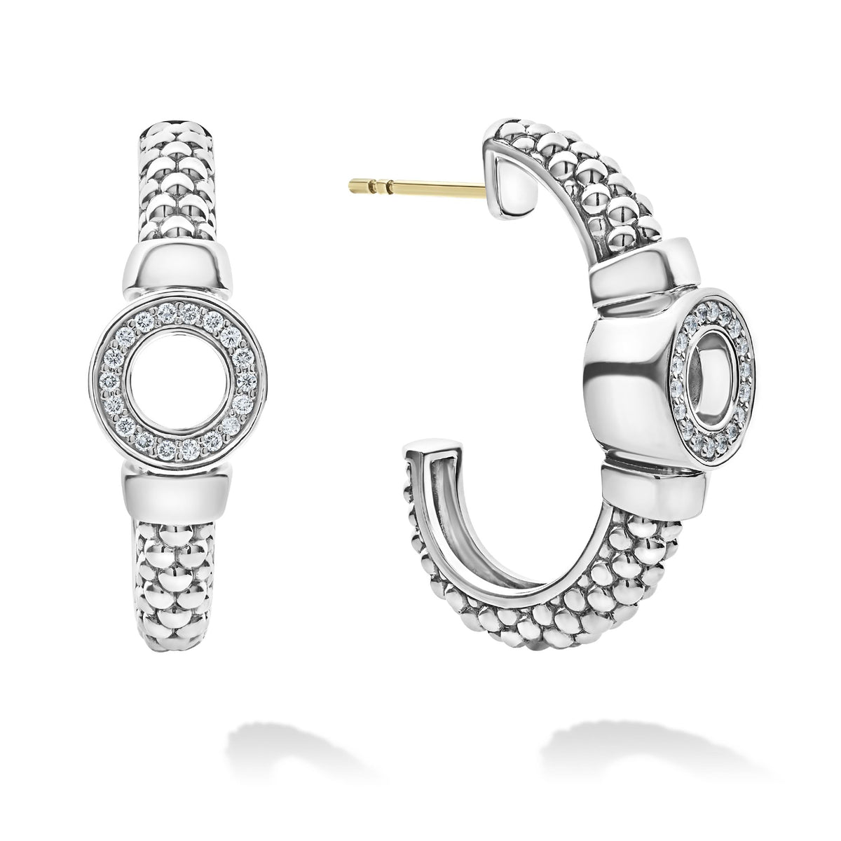 【LAZY DAWN】double chain earring E051 Drop Chain Earring - Ruby / 14k Yellow Gold – The Last Line
