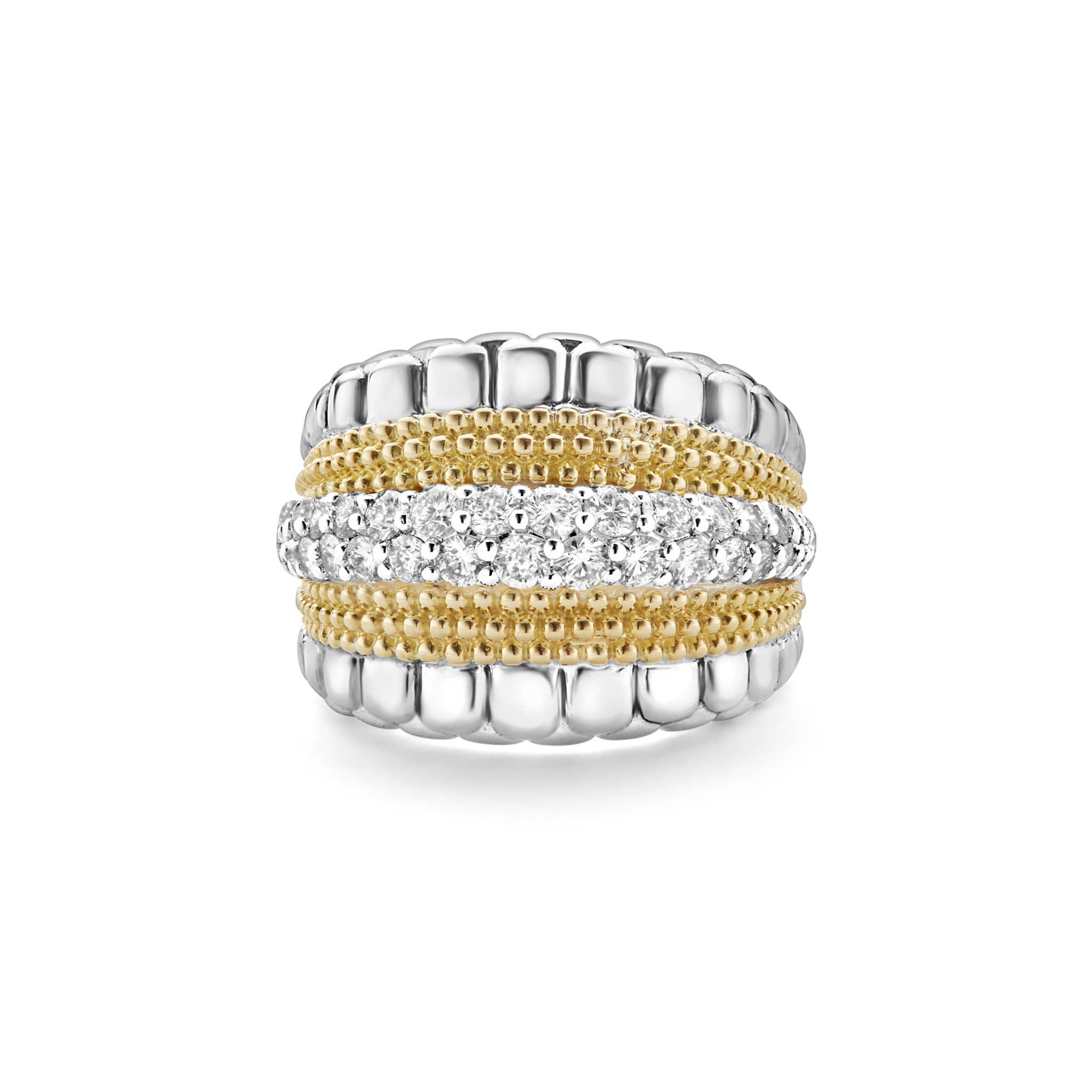 Caviar Lux Small Diamond Statement Ring