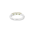Rittenhouse Green Tourmaline Stacking Ring, featuring baguette-cut green tourmaline in 18K gold bezels on a sterling-silver band, engraved with LAGOS.