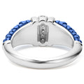 Blue Caviar Ultramarine Ceramic Diamond Stacking Ring