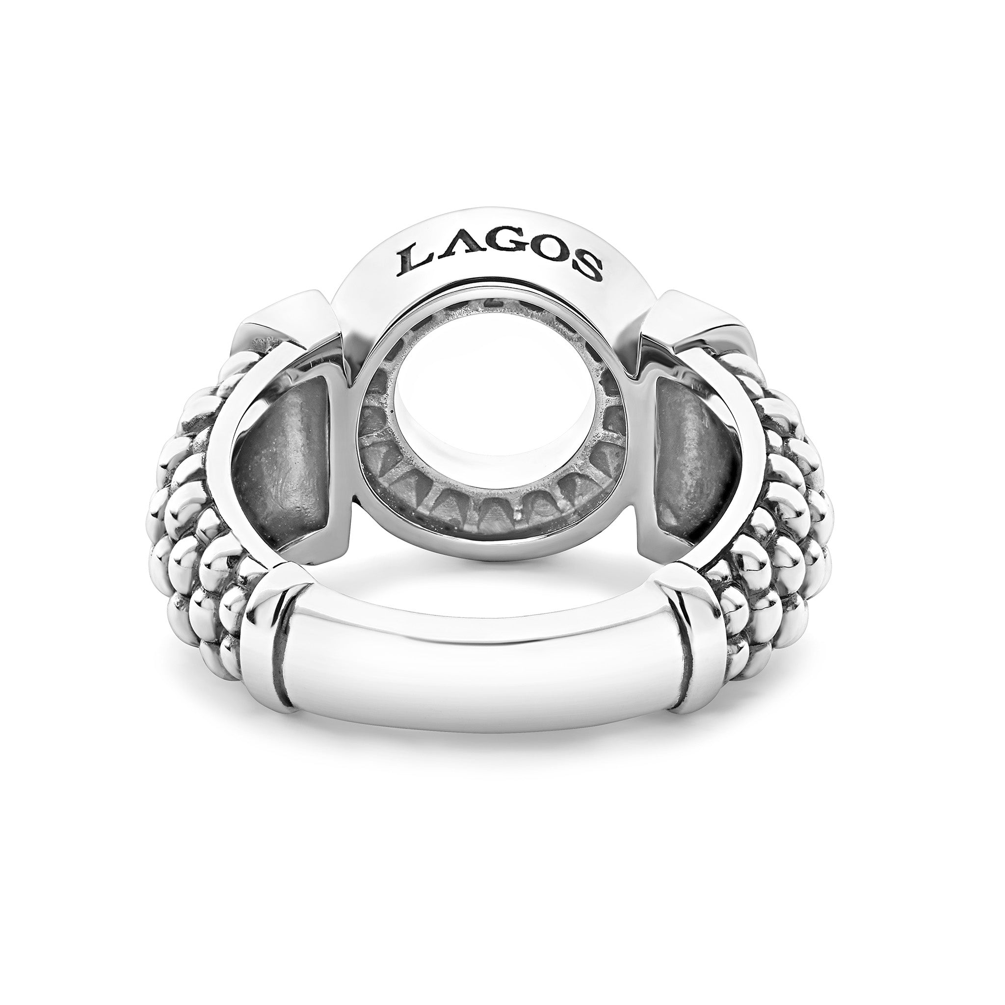Caviar Spark Diamond Circle Caviar Ring