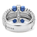 Blue Caviar Ultramarine Ceramic Caviar Diamond Ring