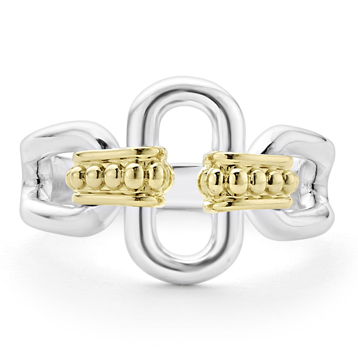 Two-Tone Link Ring | LAGOS Jewelry Two-Tone Link Ring | LAGOS Jewelry