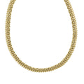 A signature 18K gold Caviar beaded necklace finished with an 18K gold signature lobster clasp.