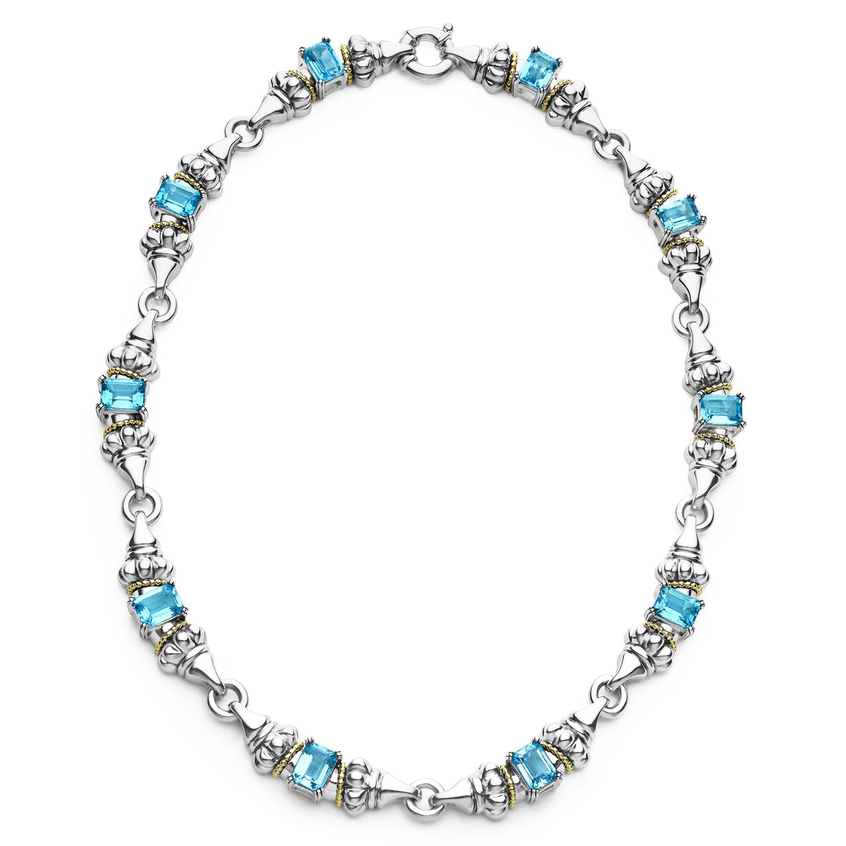 Swiss Blue Topaz Caviar Necklace | LAGOS Jewelry